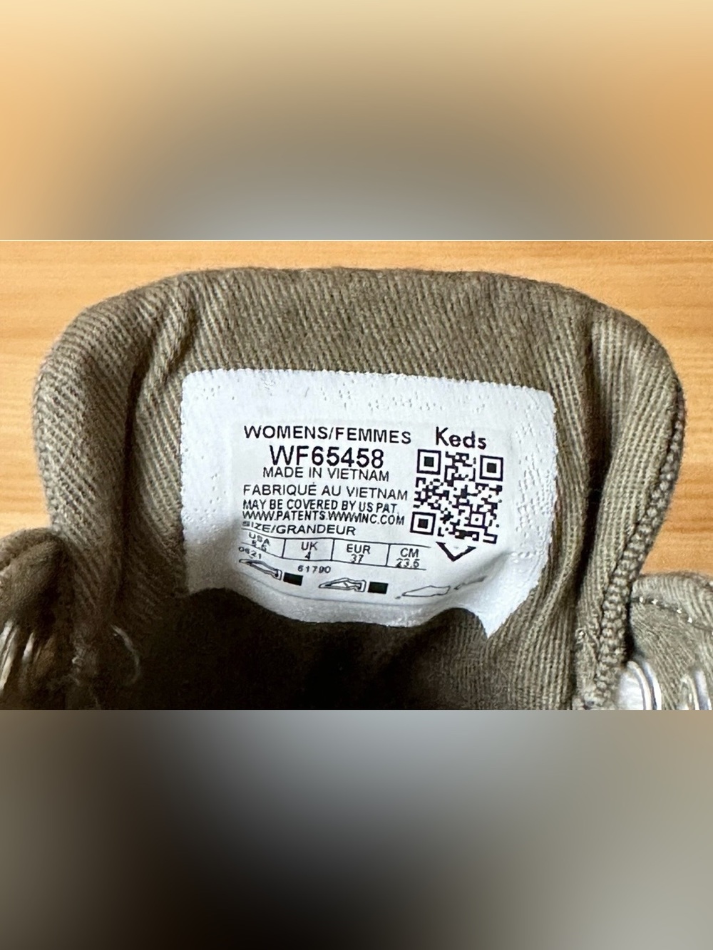Keds Softella Women’s Size 6.5 Green/Gray Canvas Casual Lace-Up Sneakers - Picture 8 of 8